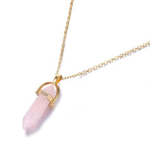 Load image into Gallery viewer, Hexagonal Column Quartz Necklaces