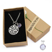 Load image into Gallery viewer, Birthstone Mom Necklace